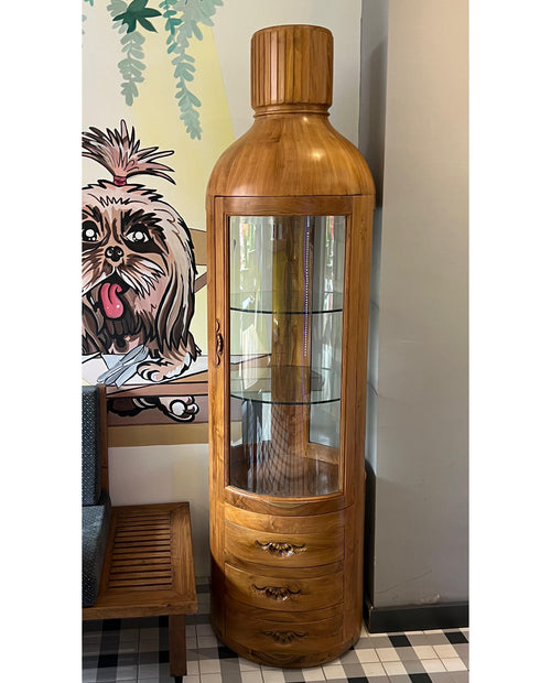 Weinregal & Buffet aus Teakholz