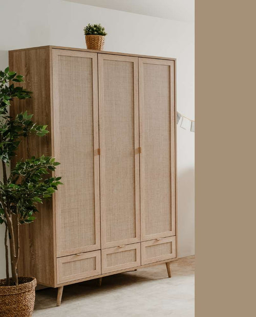 Bella Holz-Hazeran-Garderobe