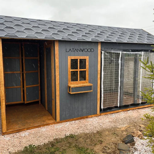 Arthur Ahşap Köpek Kulübesi