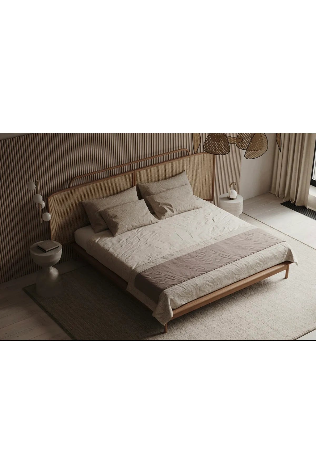 Farah Ahşap Karyola