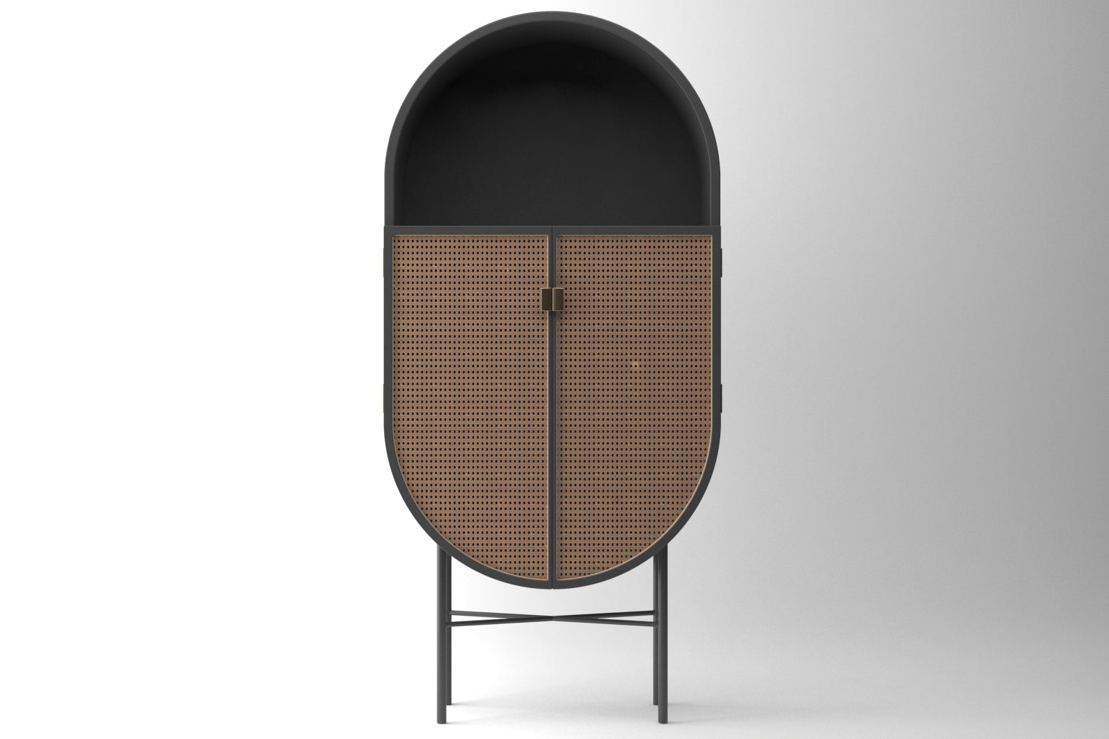 Ovaler Retro-Schrank Hazeran