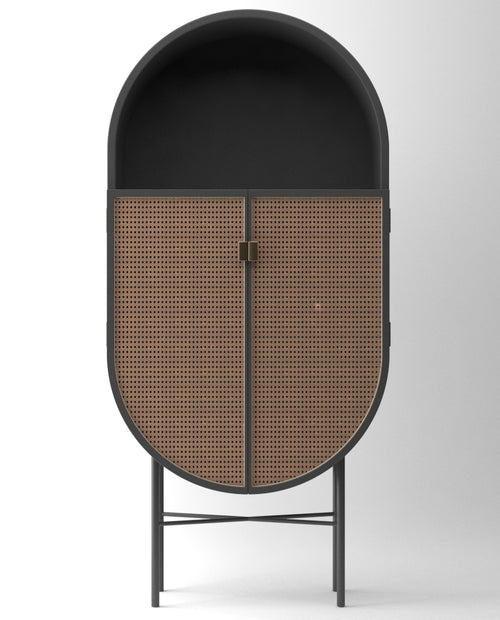 Ovaler Retro-Schrank Hazeran