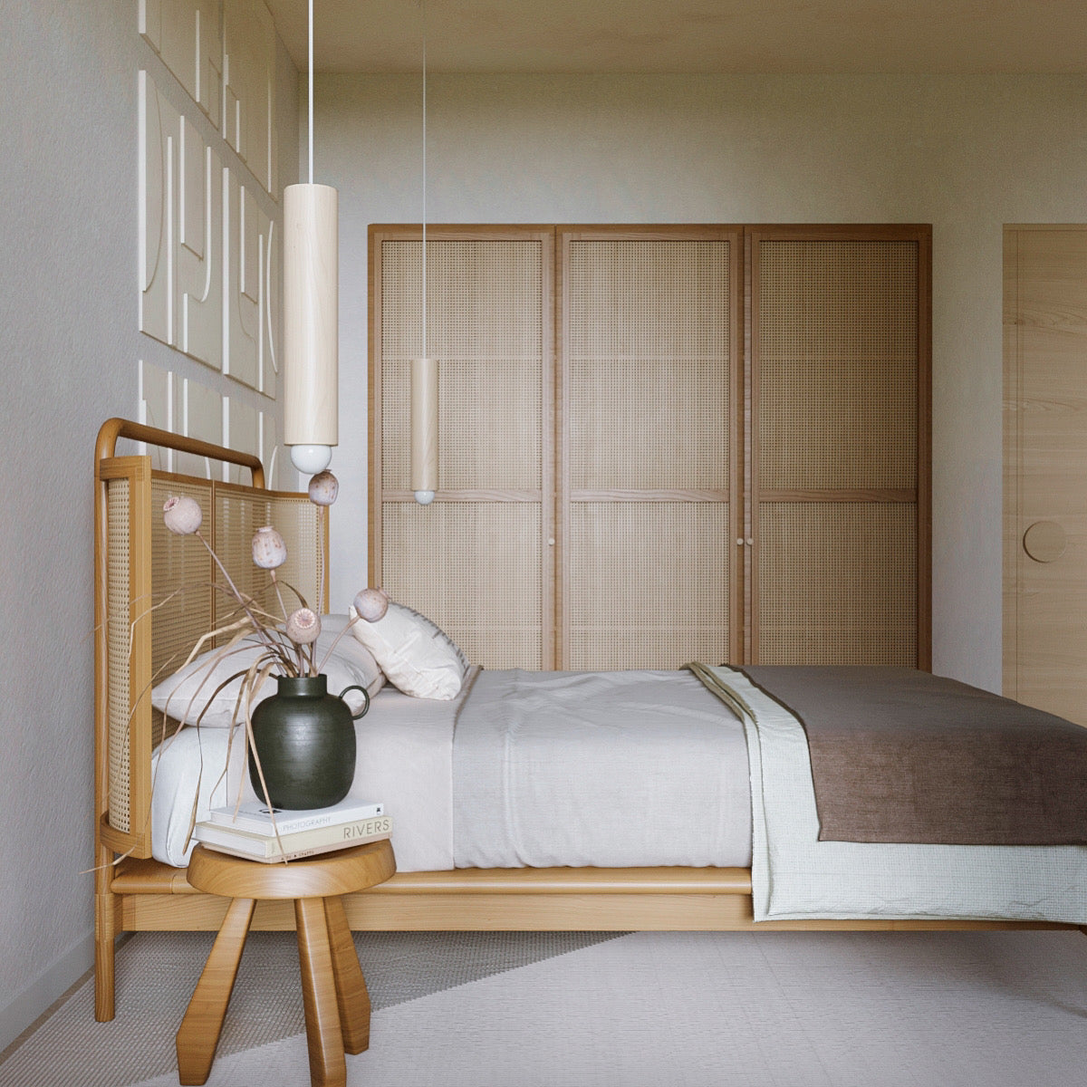 Farah Wooden Bedstead 