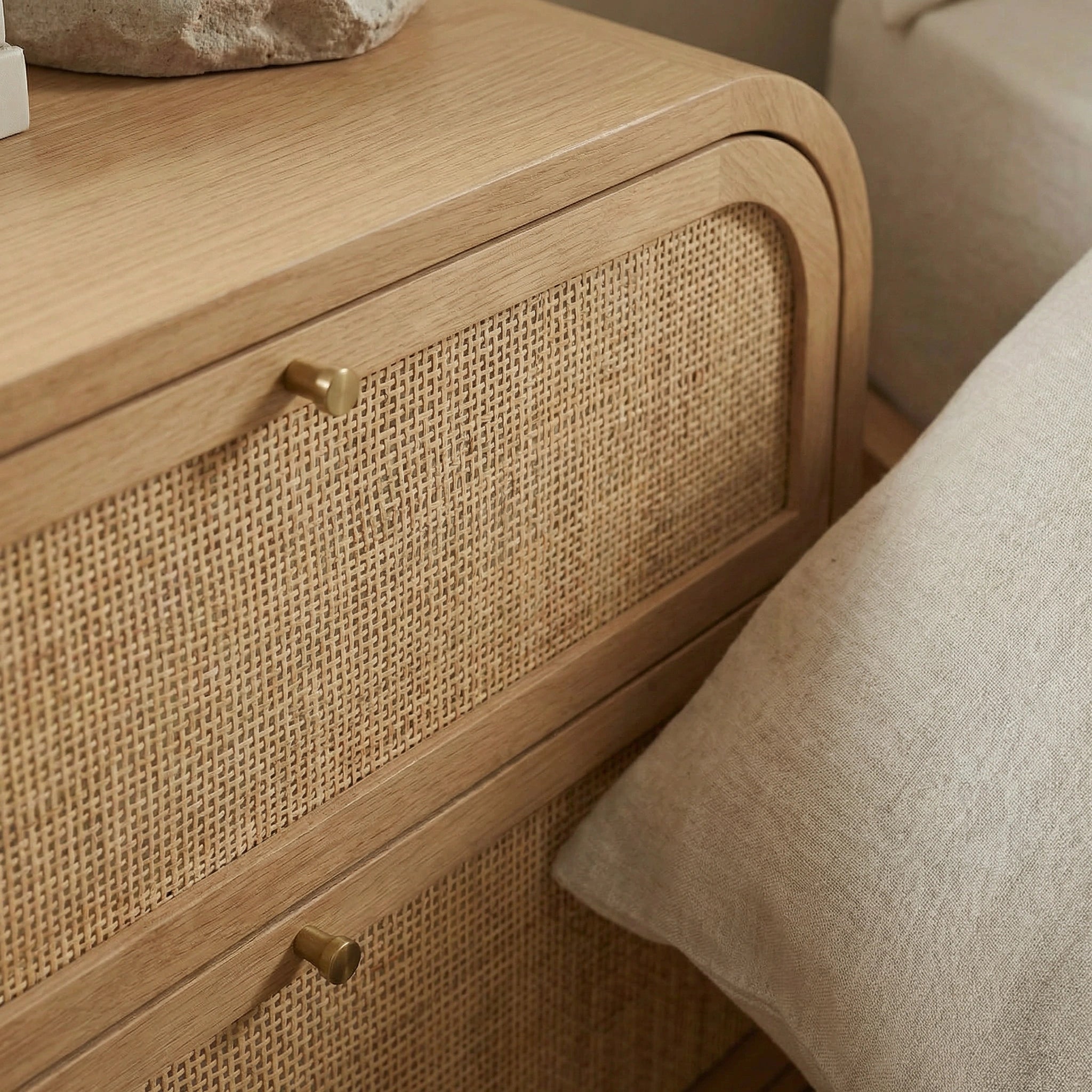 Airon Hazeranlı Wooden Nightstand