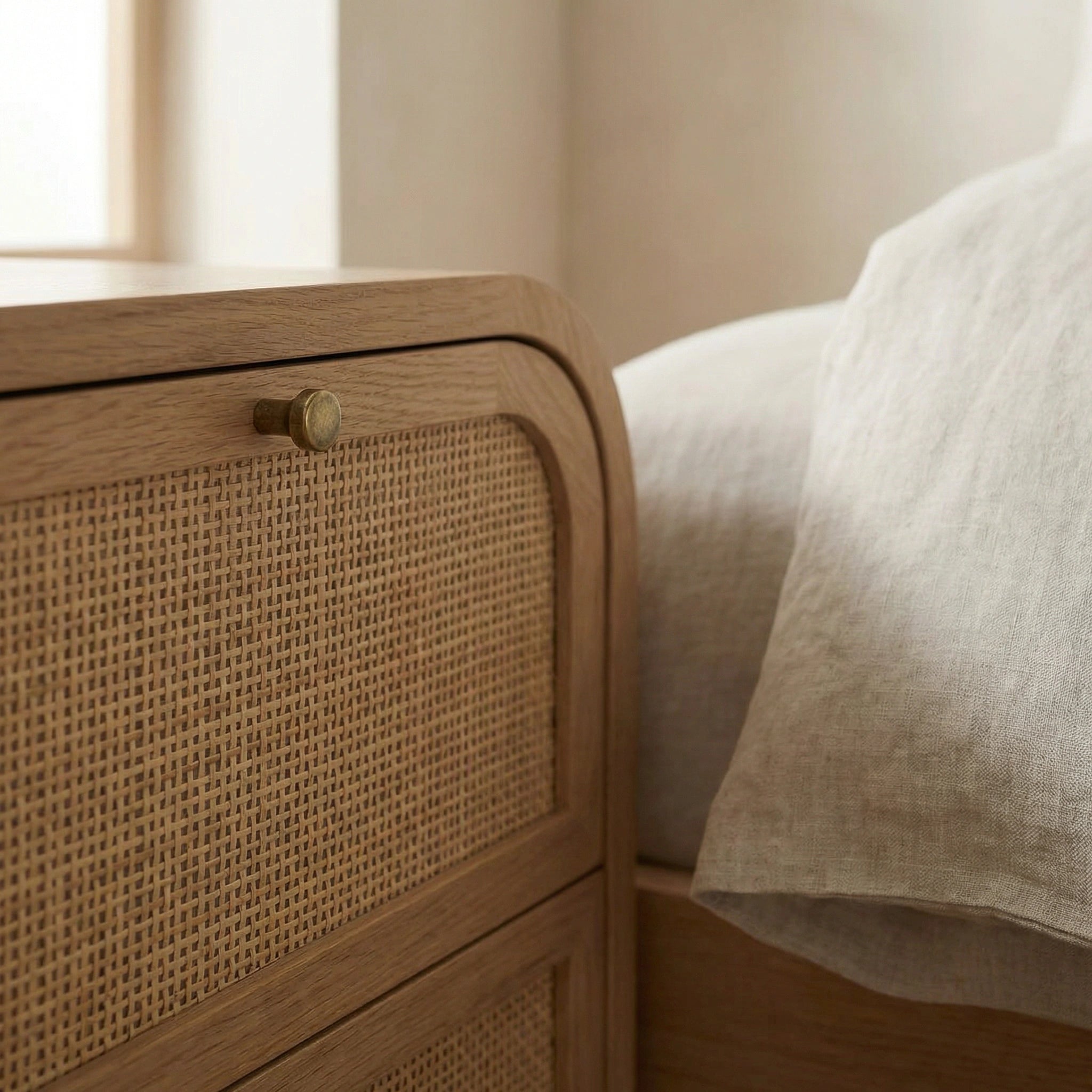 Airon Hazeranlı Wooden Nightstand