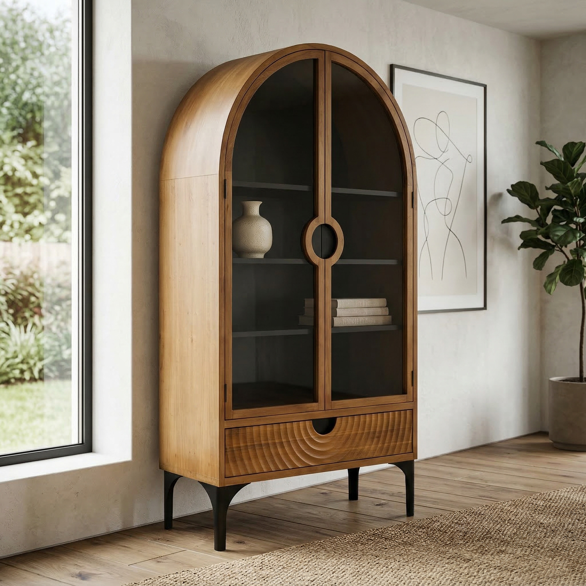 Amour Ahşap Büfe & Vitrin