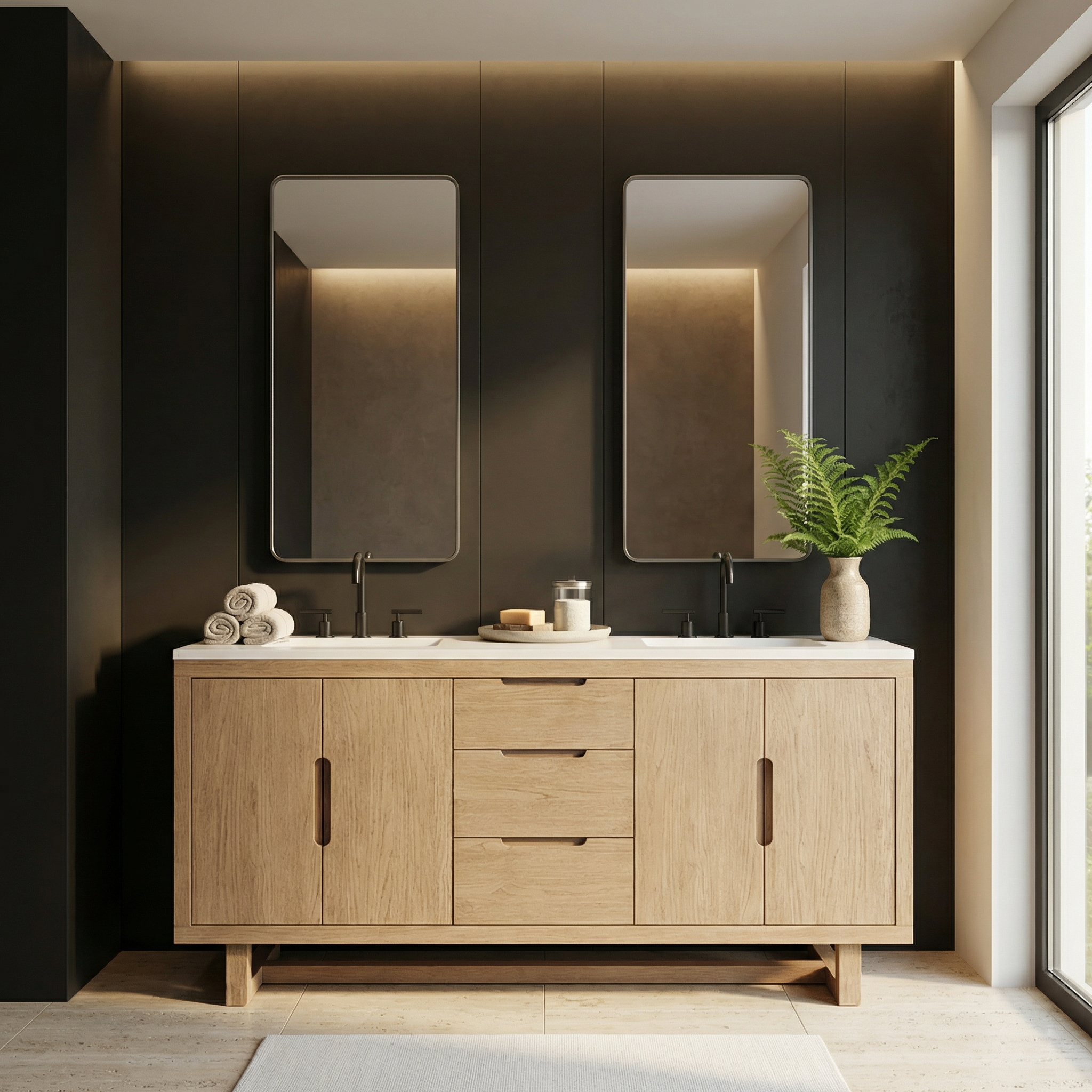 Andy Wooden Bathroom Cabinet 