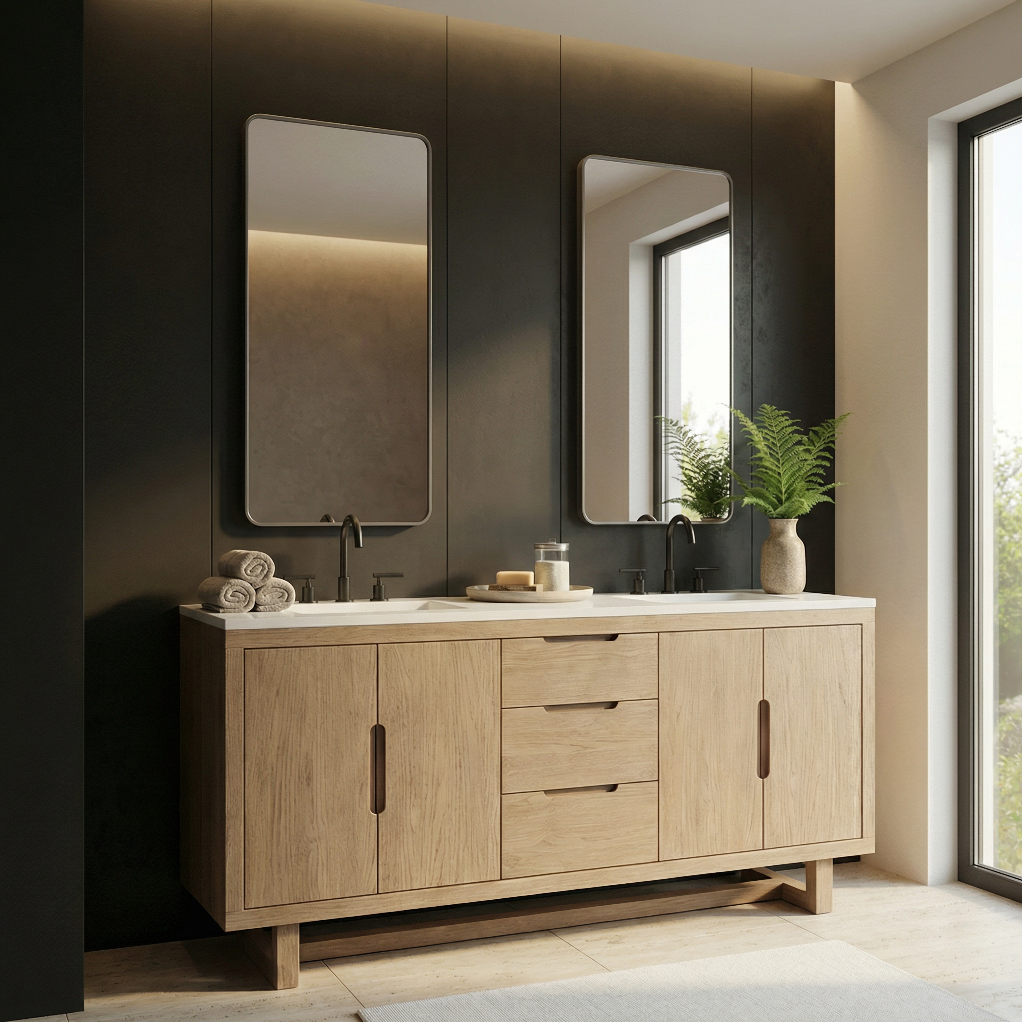 Andy Wooden Bathroom Cabinet 