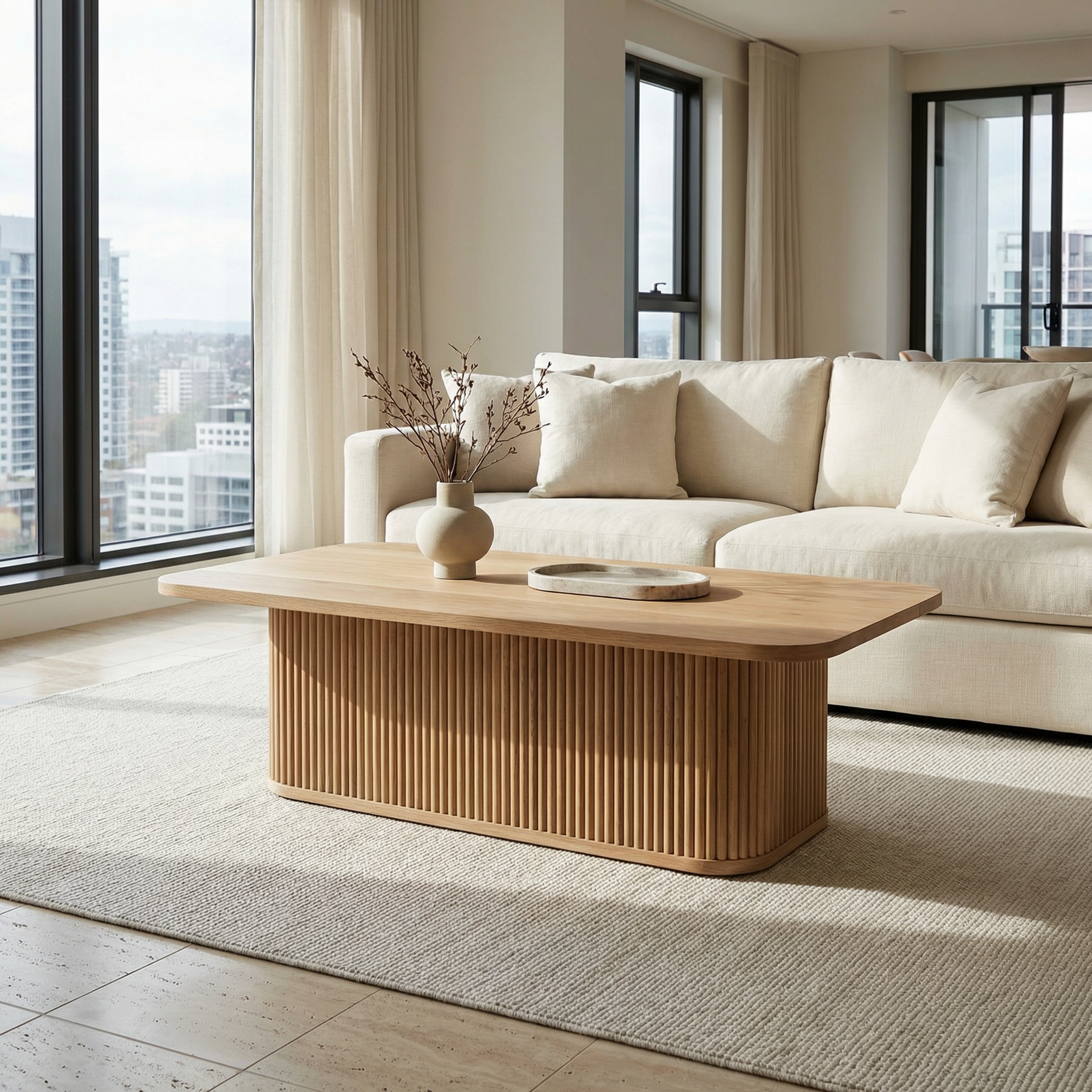 Athens Couchtisch aus Holz