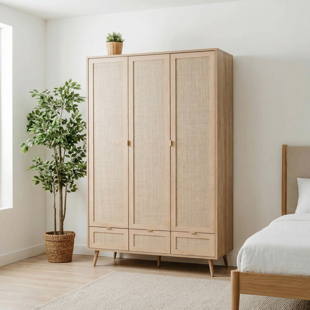Bella Wooden Hazeran Wardrobe 