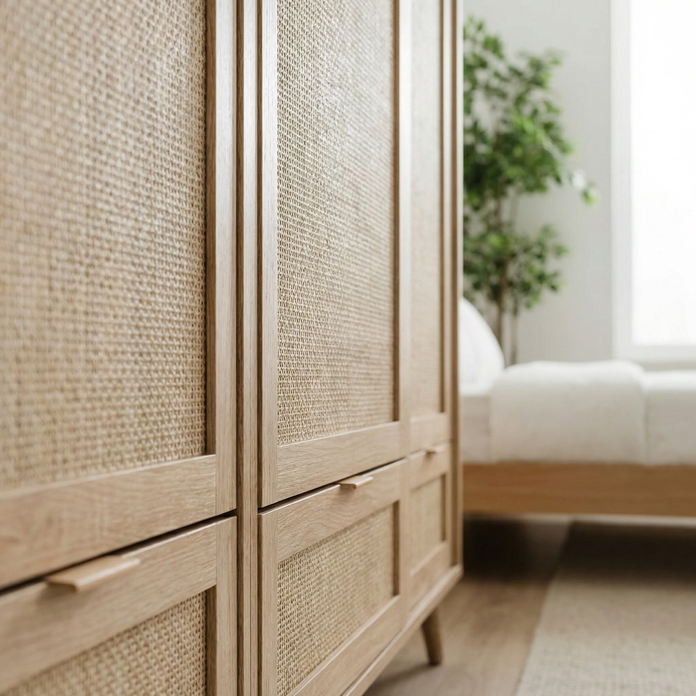 Bella Wooden Hazeran Wardrobe 