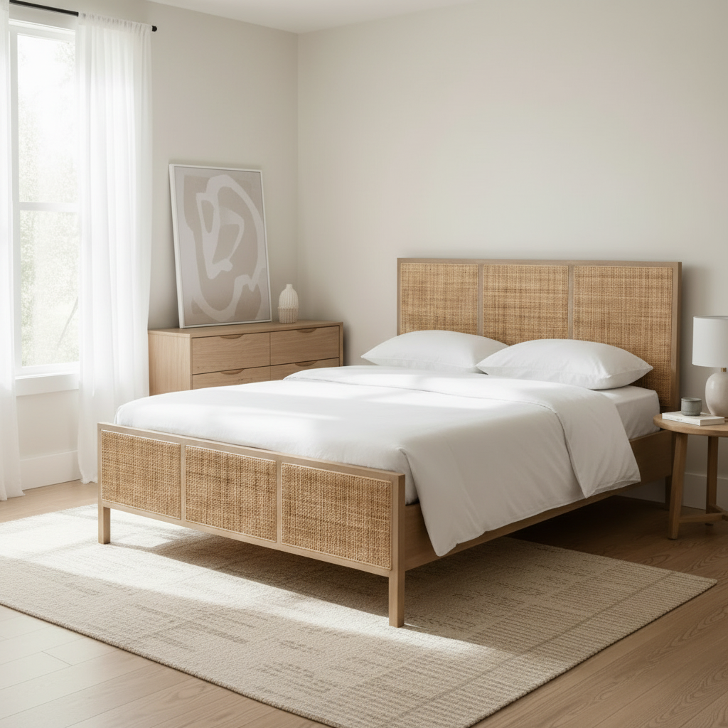 Bella Hazeranli Holzbettgestell