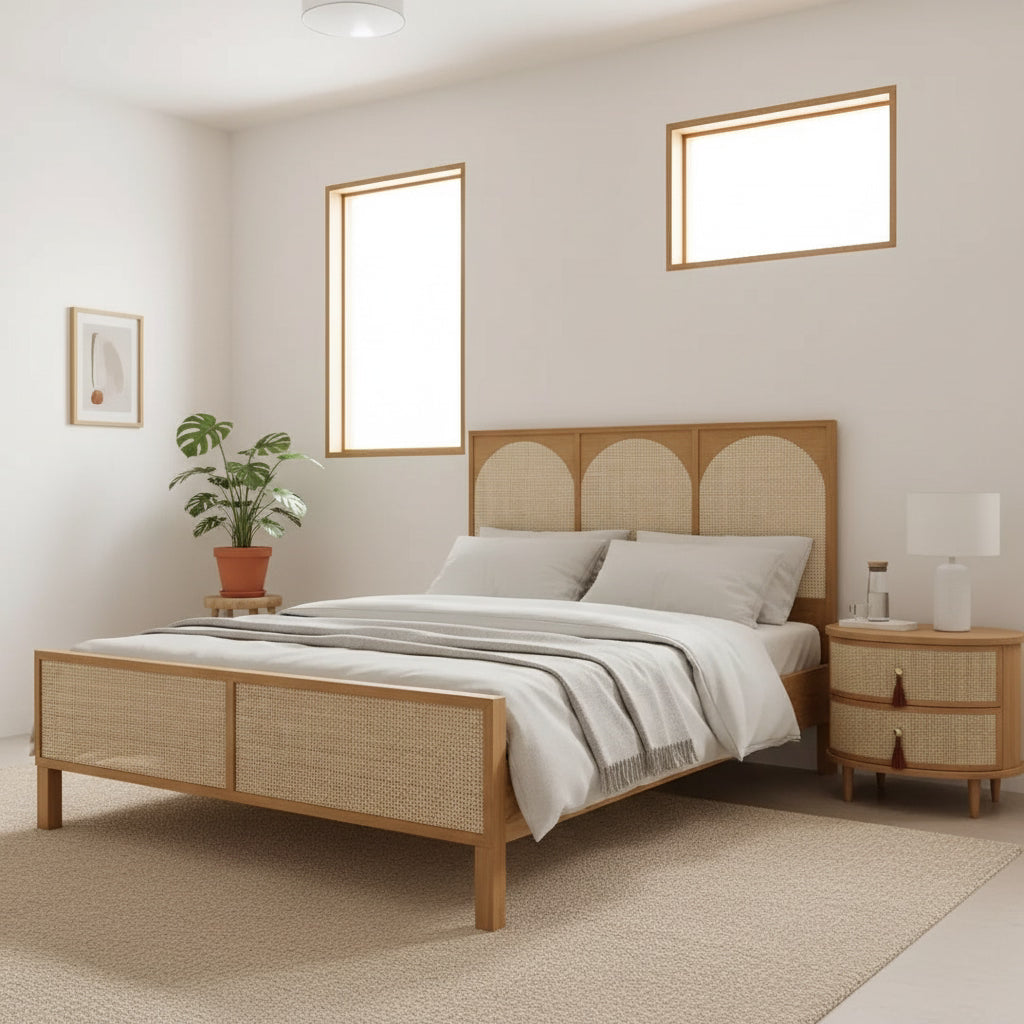 Carlos Hazeranlı Wooden Bedstead 