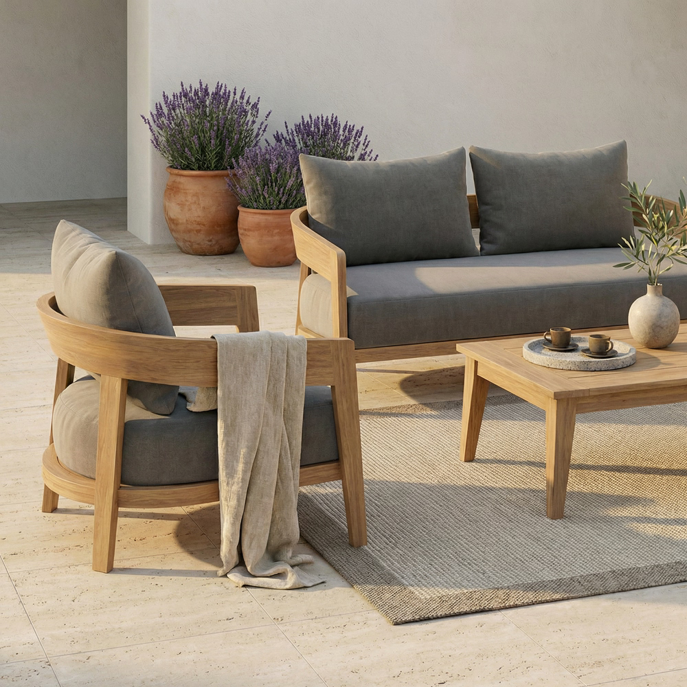 Carmen Luxuriöse, solide Gartensitzgruppe