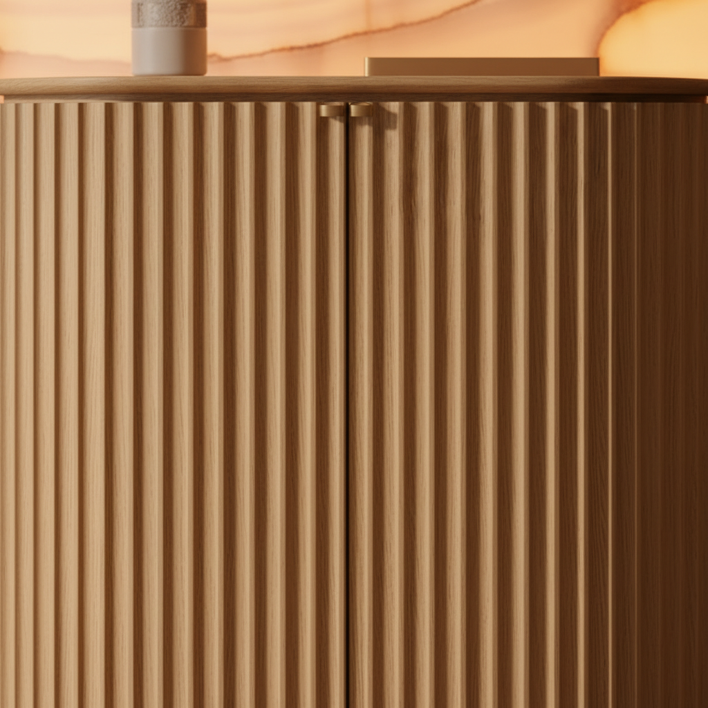 Barkonsole „Claire“ aus hellem Eichenholz