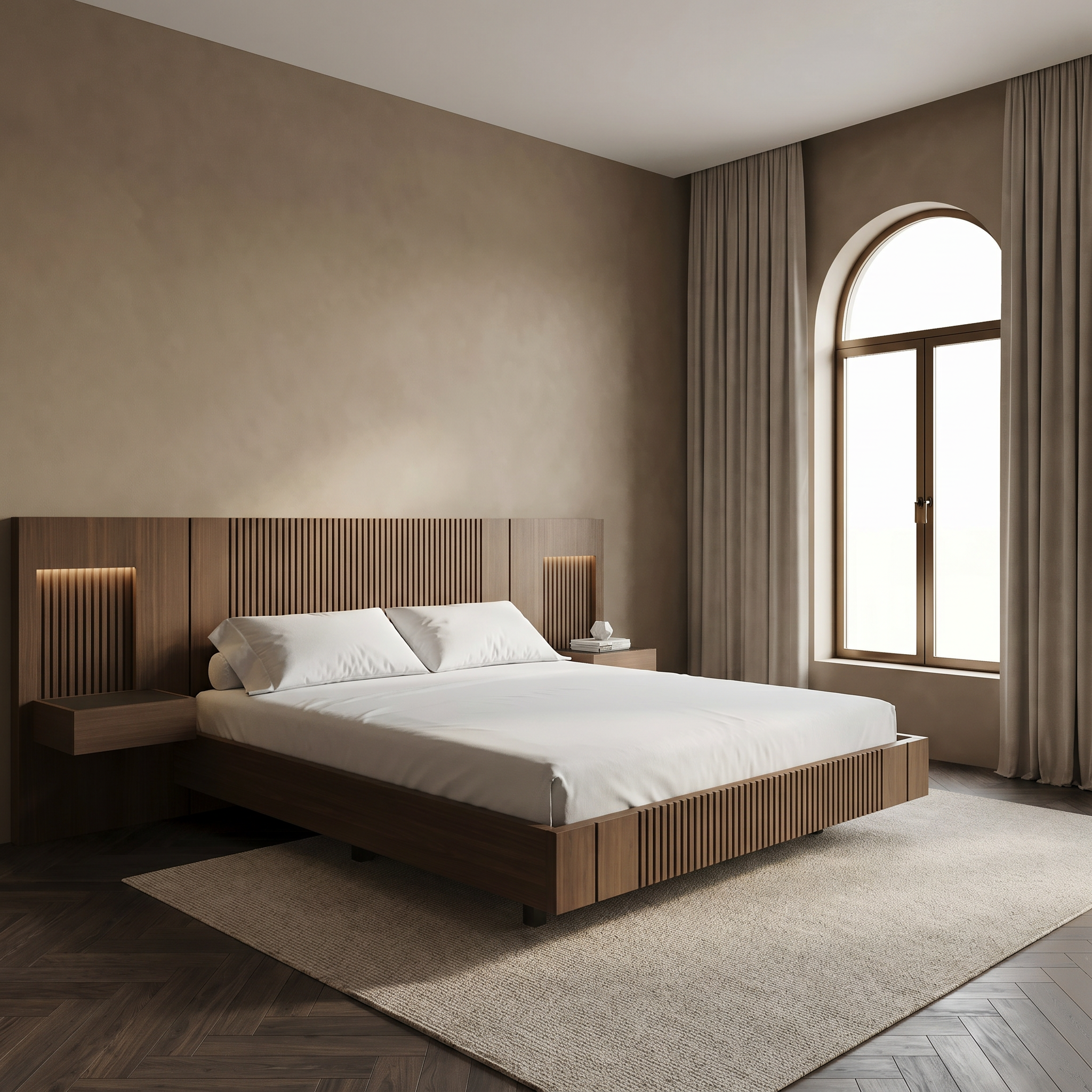 Cosy Wooden Bedstead 