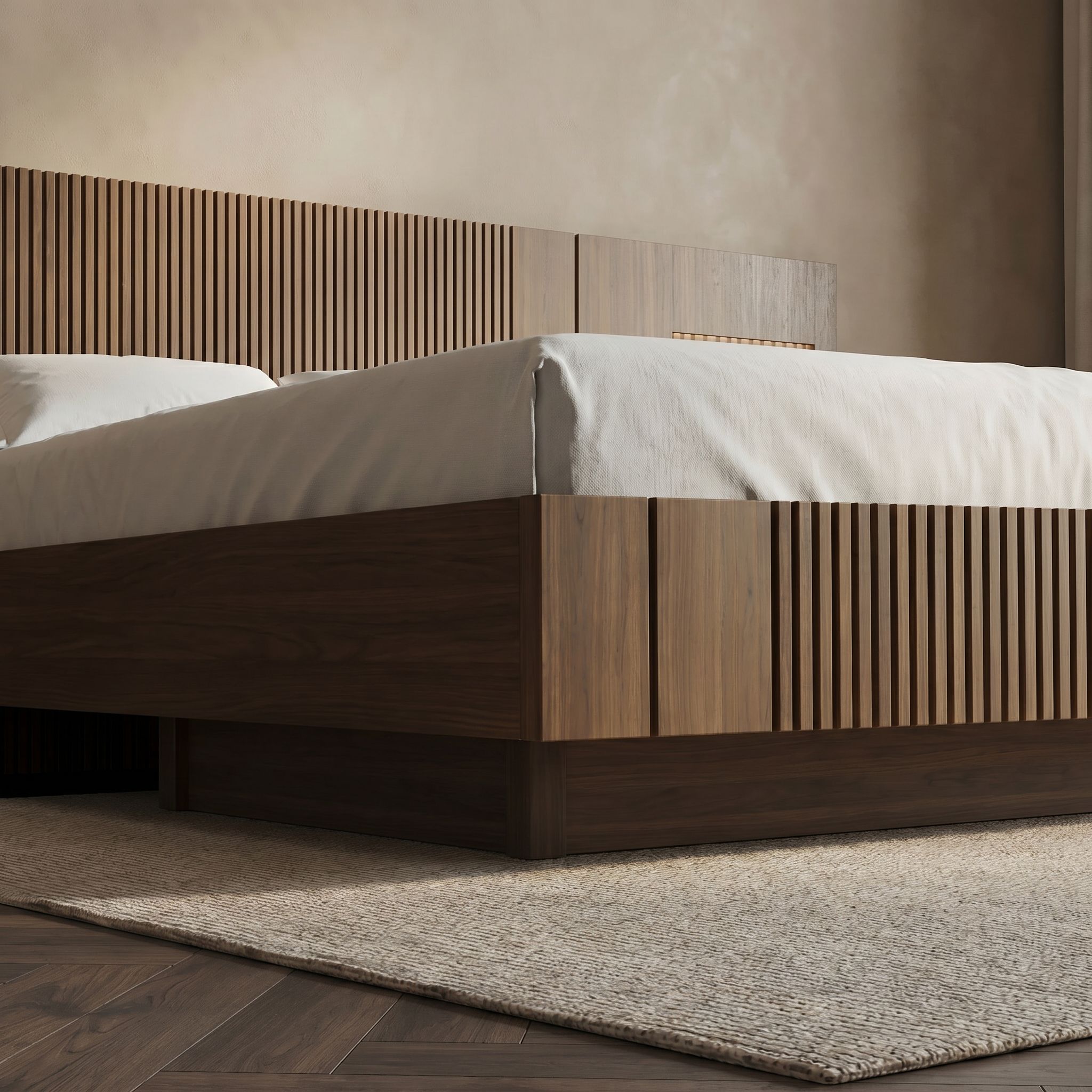 Cosy Wooden Bedstead 