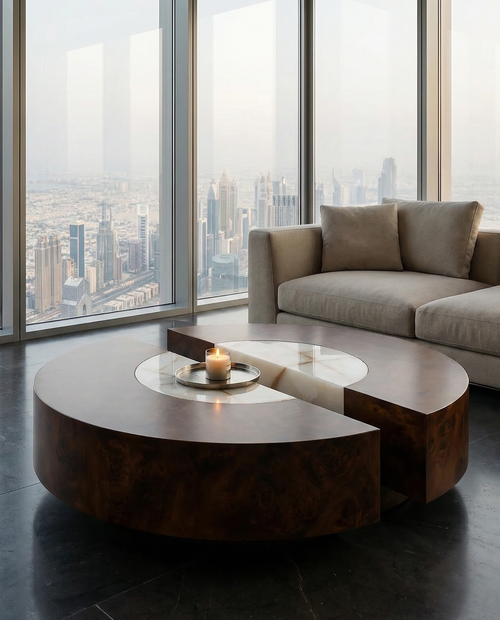 Diana Mermer Detaylı Orta Sehpa