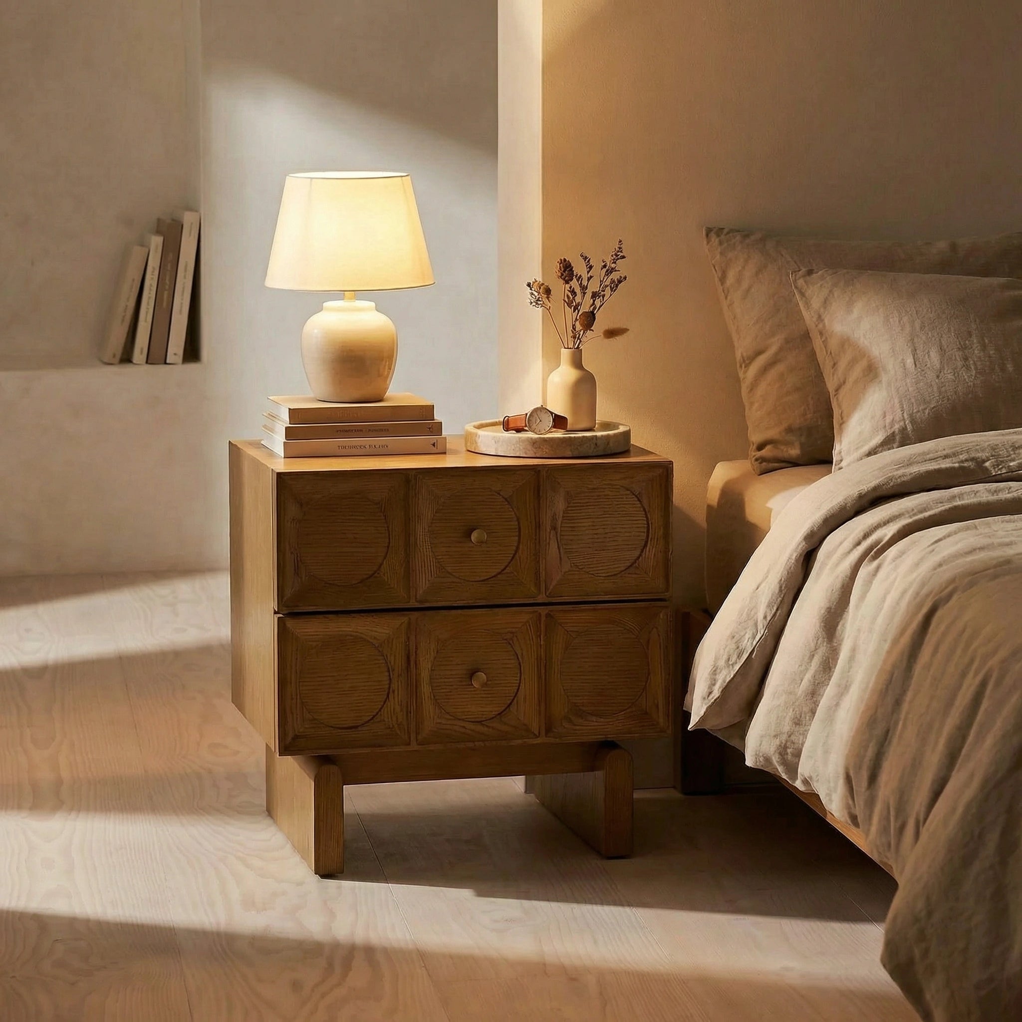 Elliot Ahşap Komodin