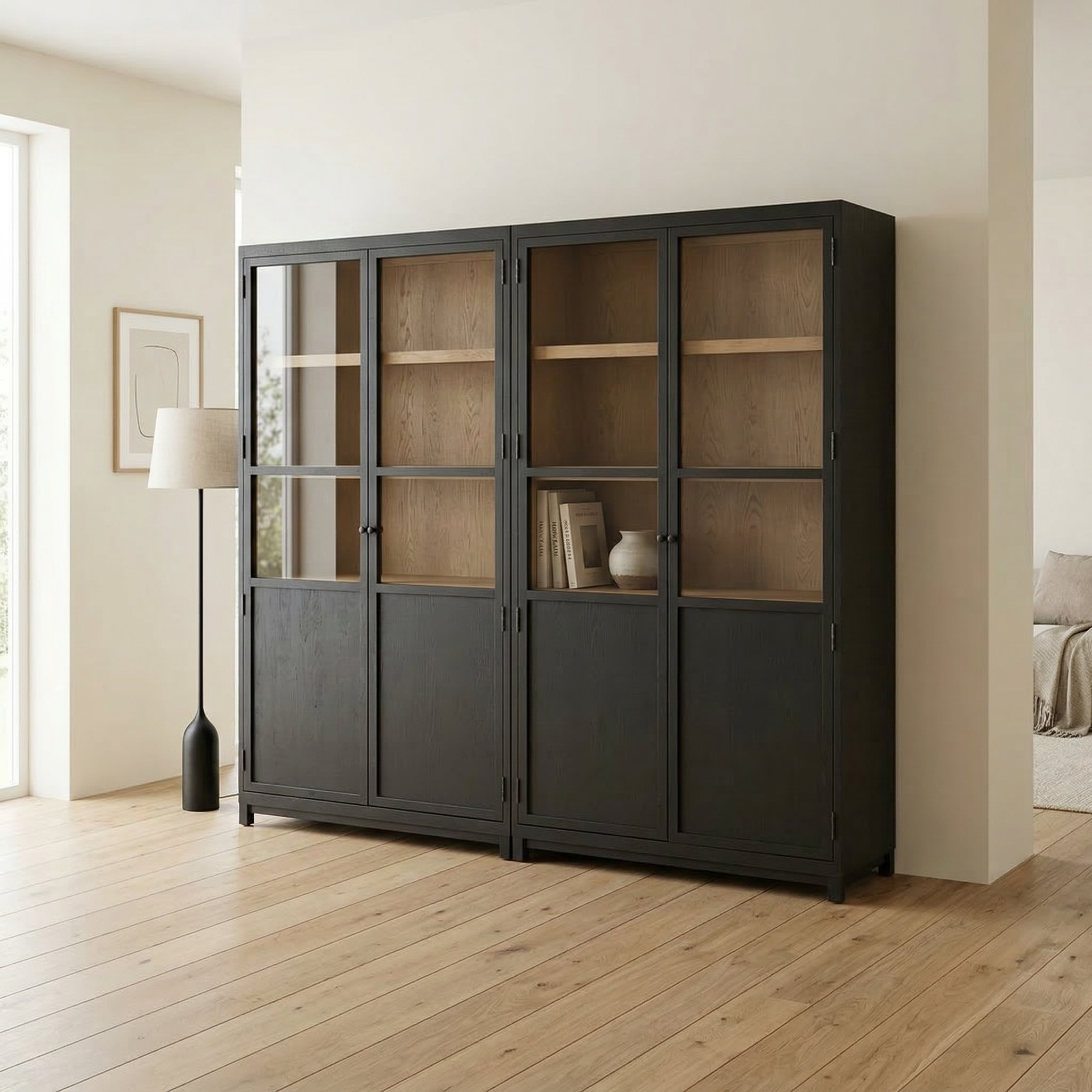 Elpron Buffet und Bücherregal aus Holz