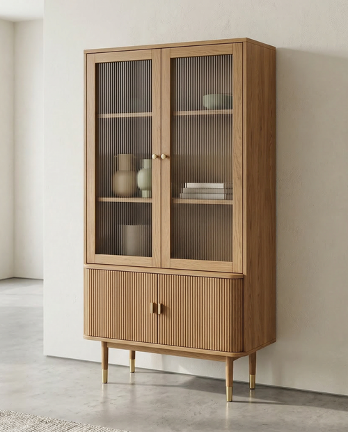 Emilyn Ahşap Vitrin