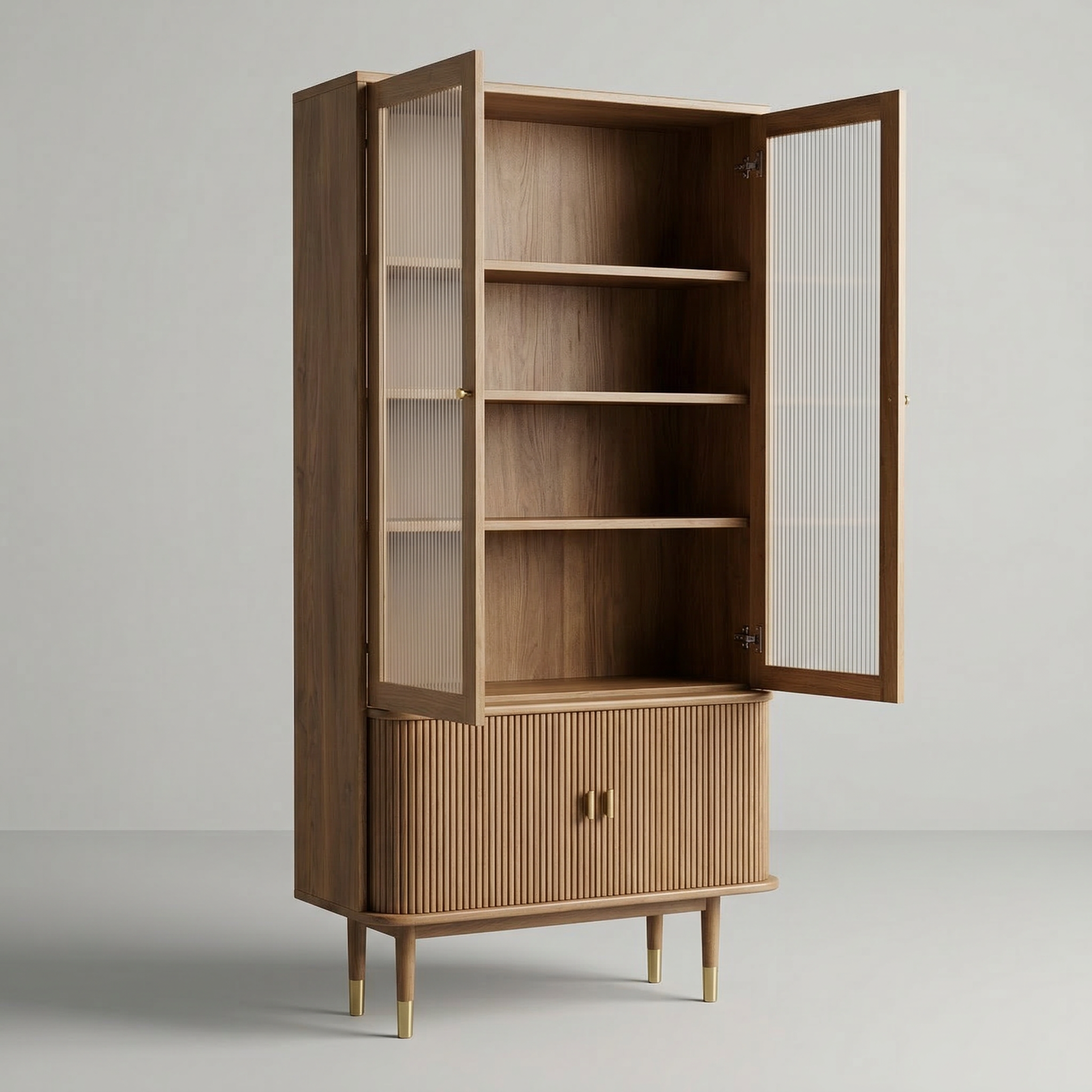 Emilyn Ahşap Vitrin