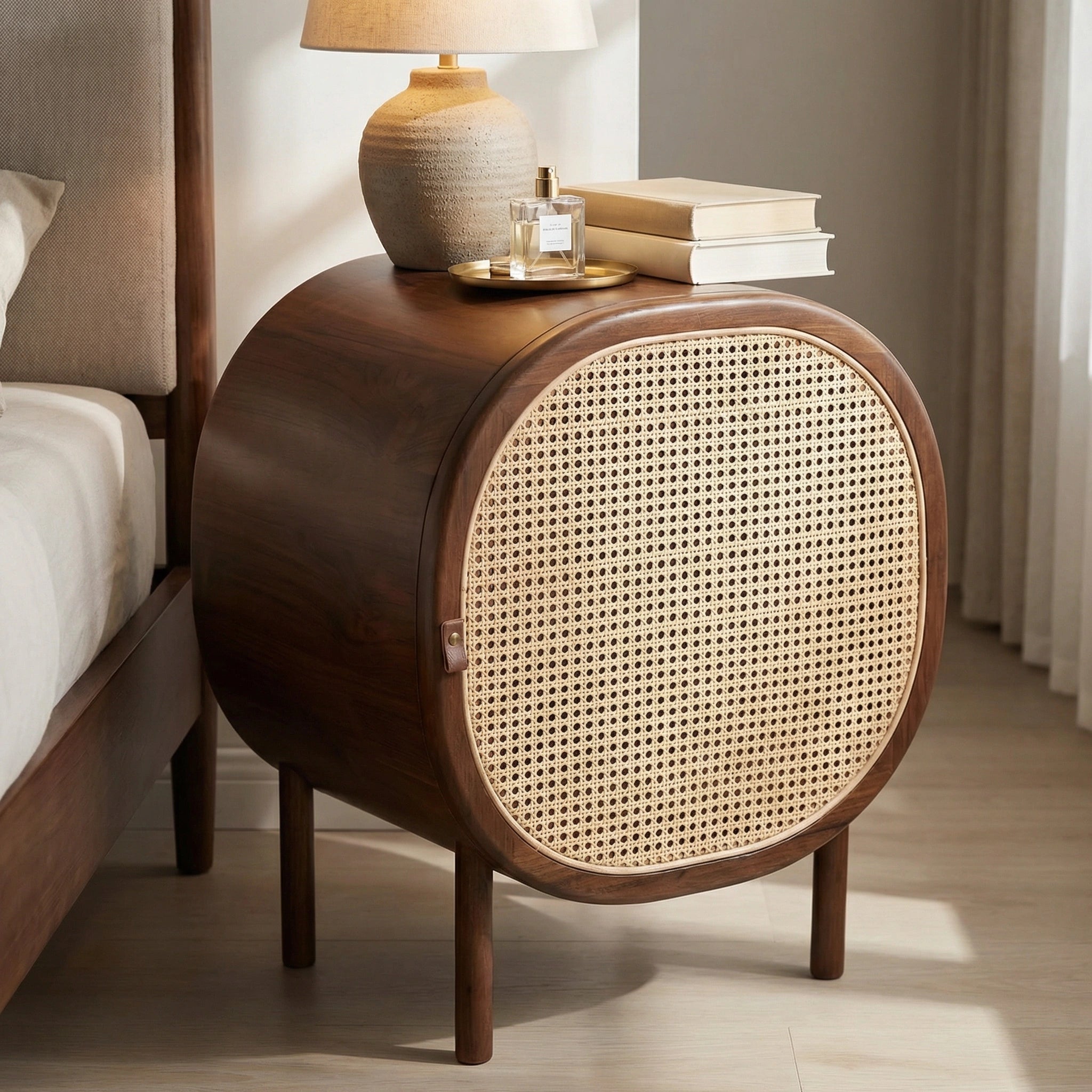 Faela Hazeranlı Wooden Nightstand