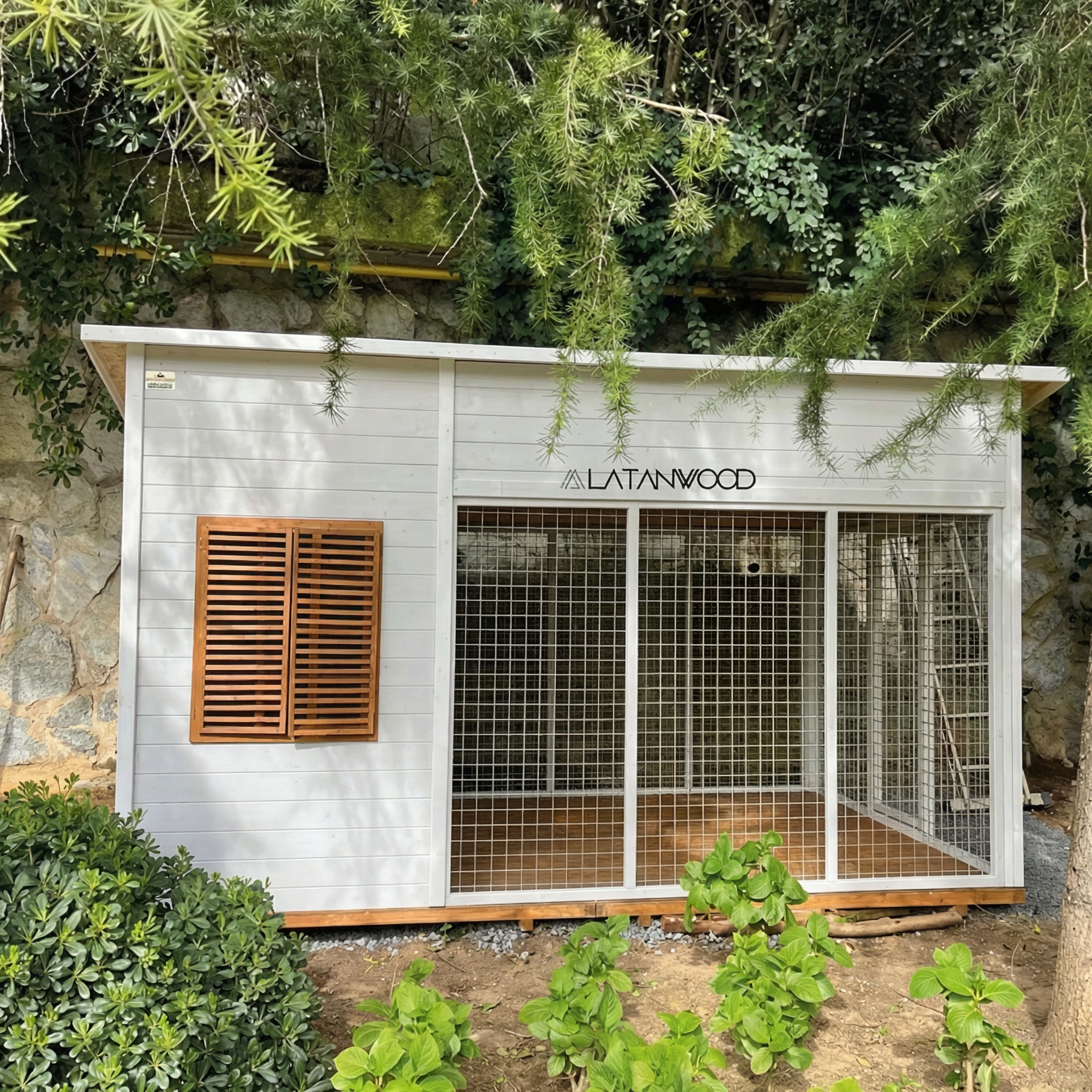 Hundehütte aus Holz „Leia“