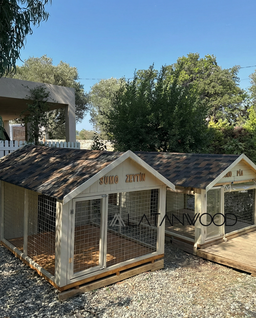 Sumo Özel Ahşap Köpek Kulübesi