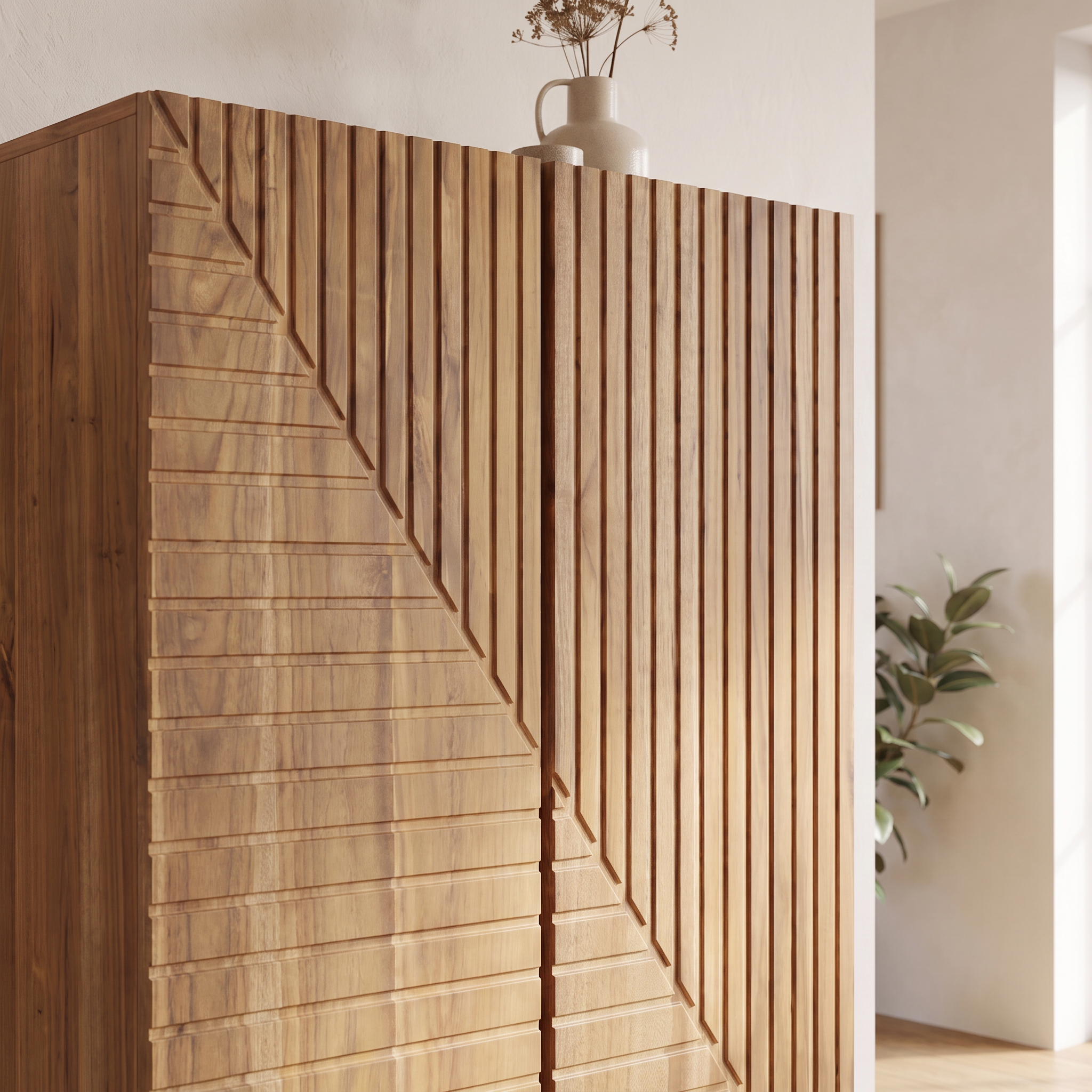 Flova Wooden Wardrobe 