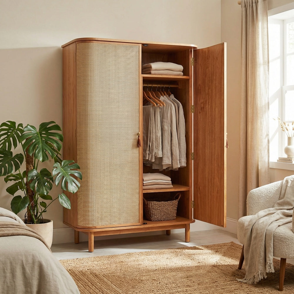 Francesco Hazeranlı Holz-Kleiderschrank