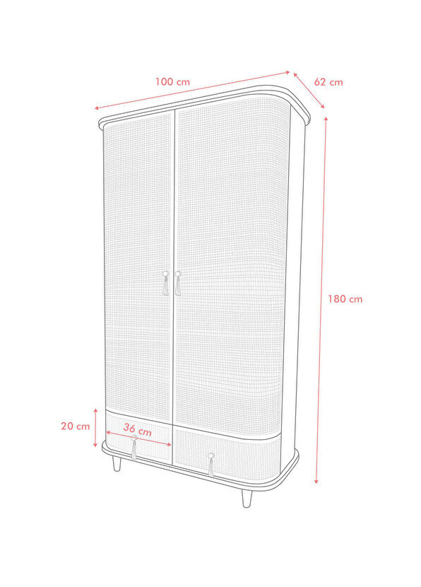 Francesco Hazeranlı Holz-Kleiderschrank