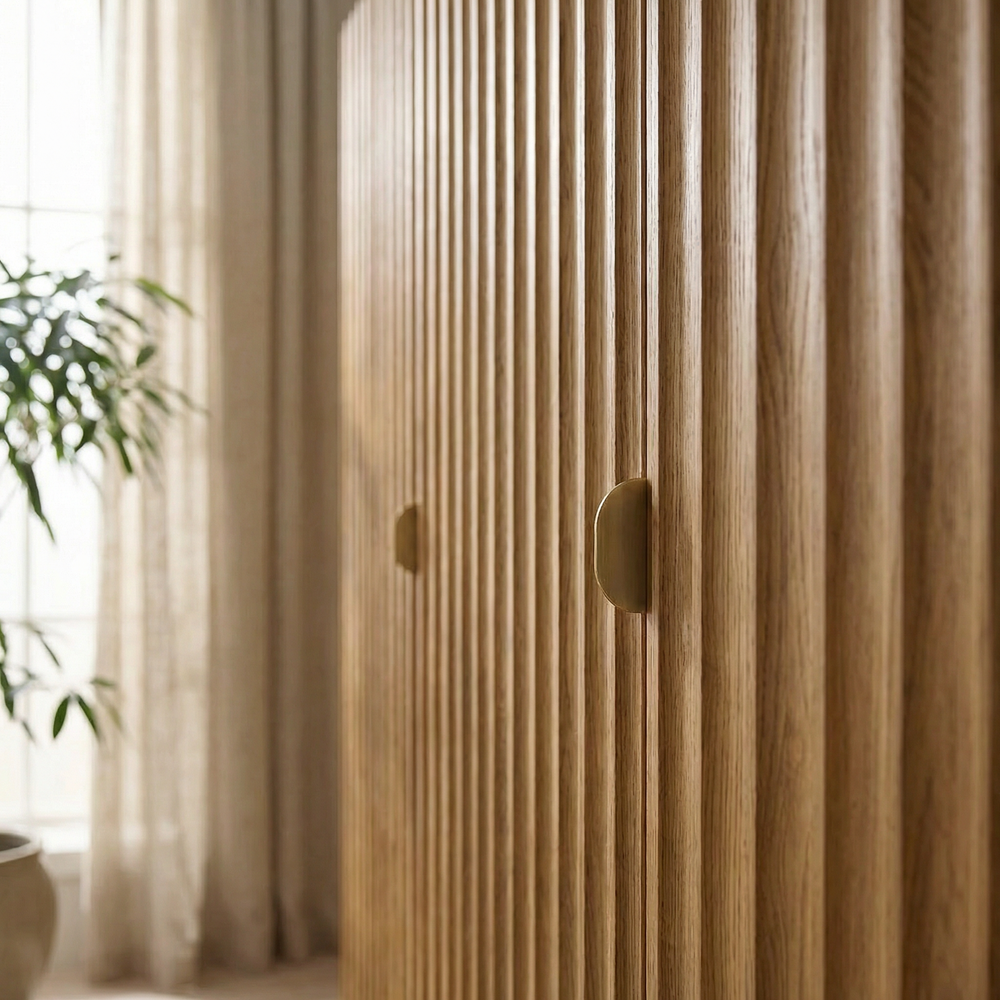 Fuzzy Wooden Hazeran Wardrobe 