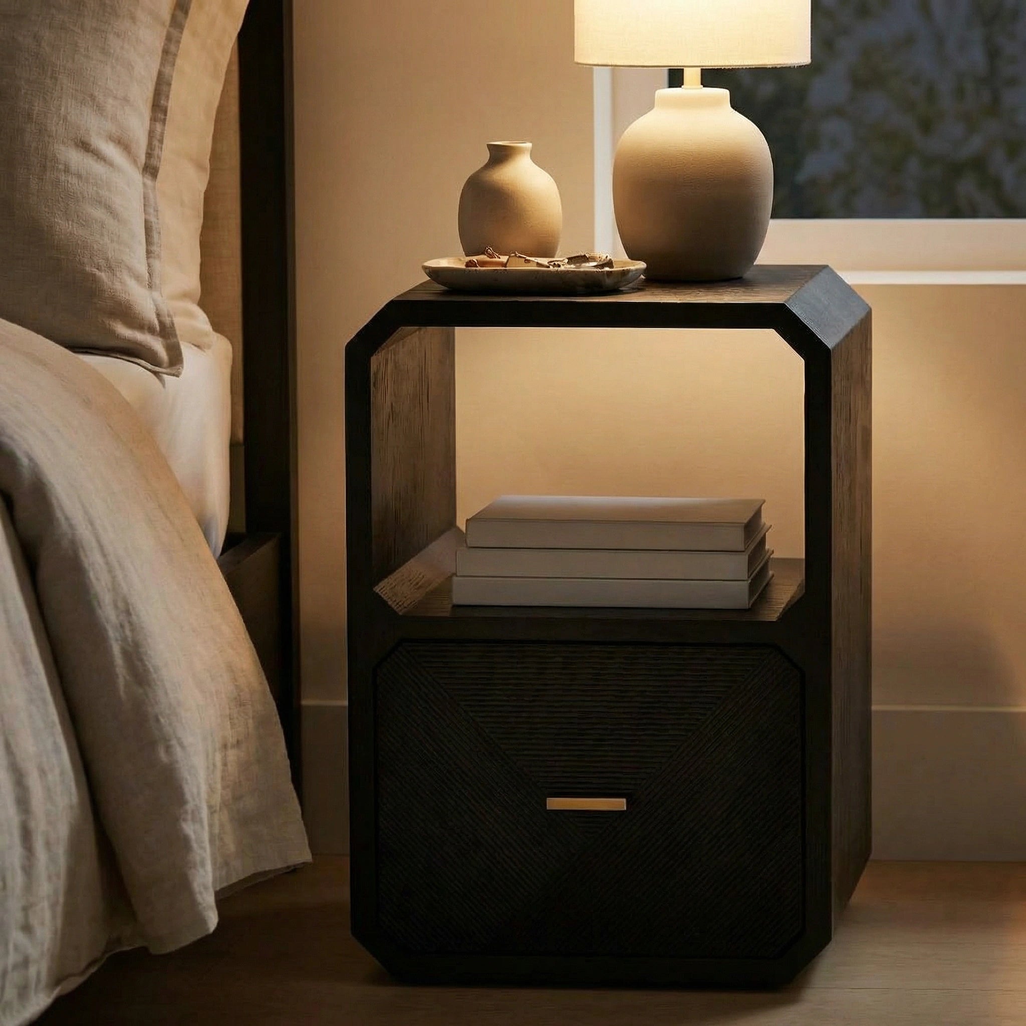 Gabriella Wooden Nightstand