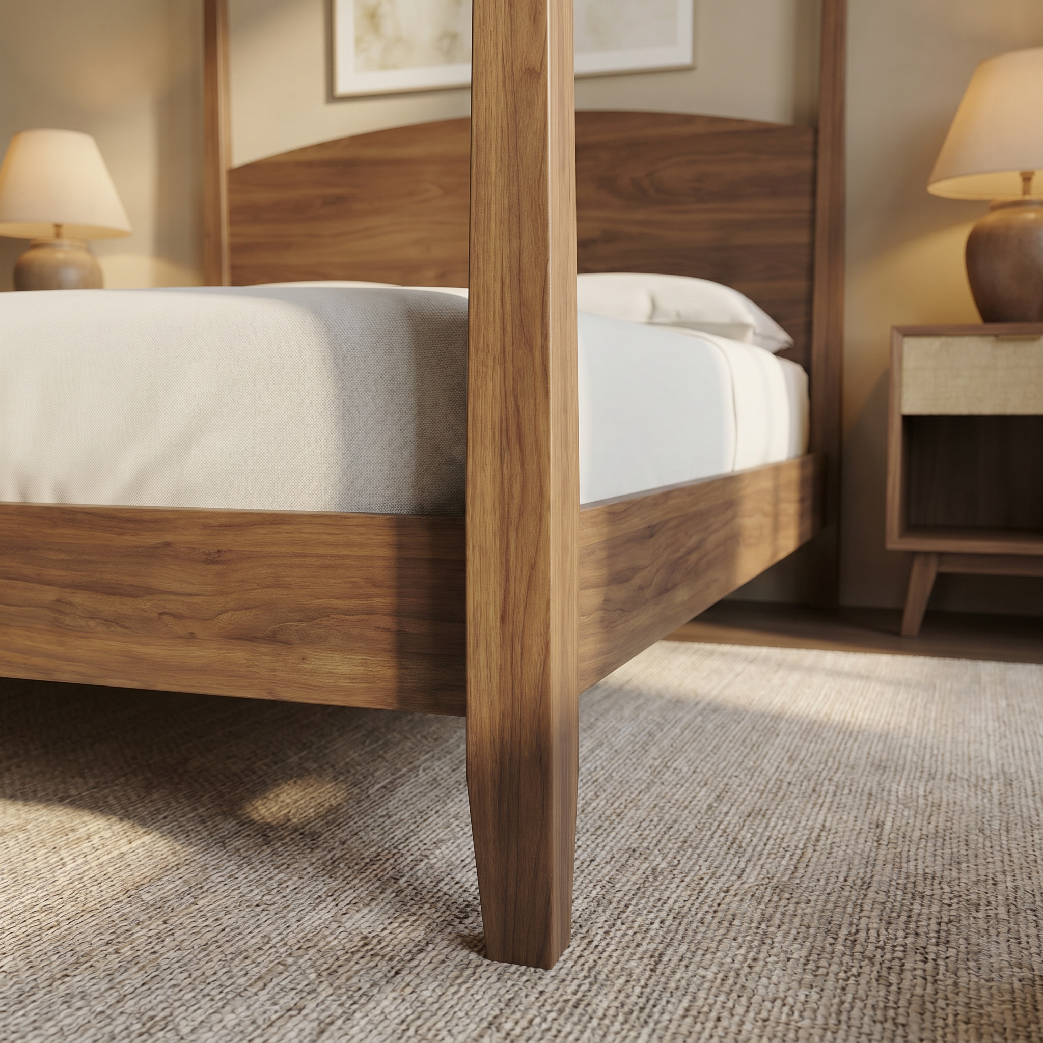 Hasty Wooden Bedstead 