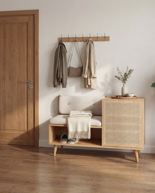 Hazeran Shoe Storage Bench | Ahşap Ayakkabılık