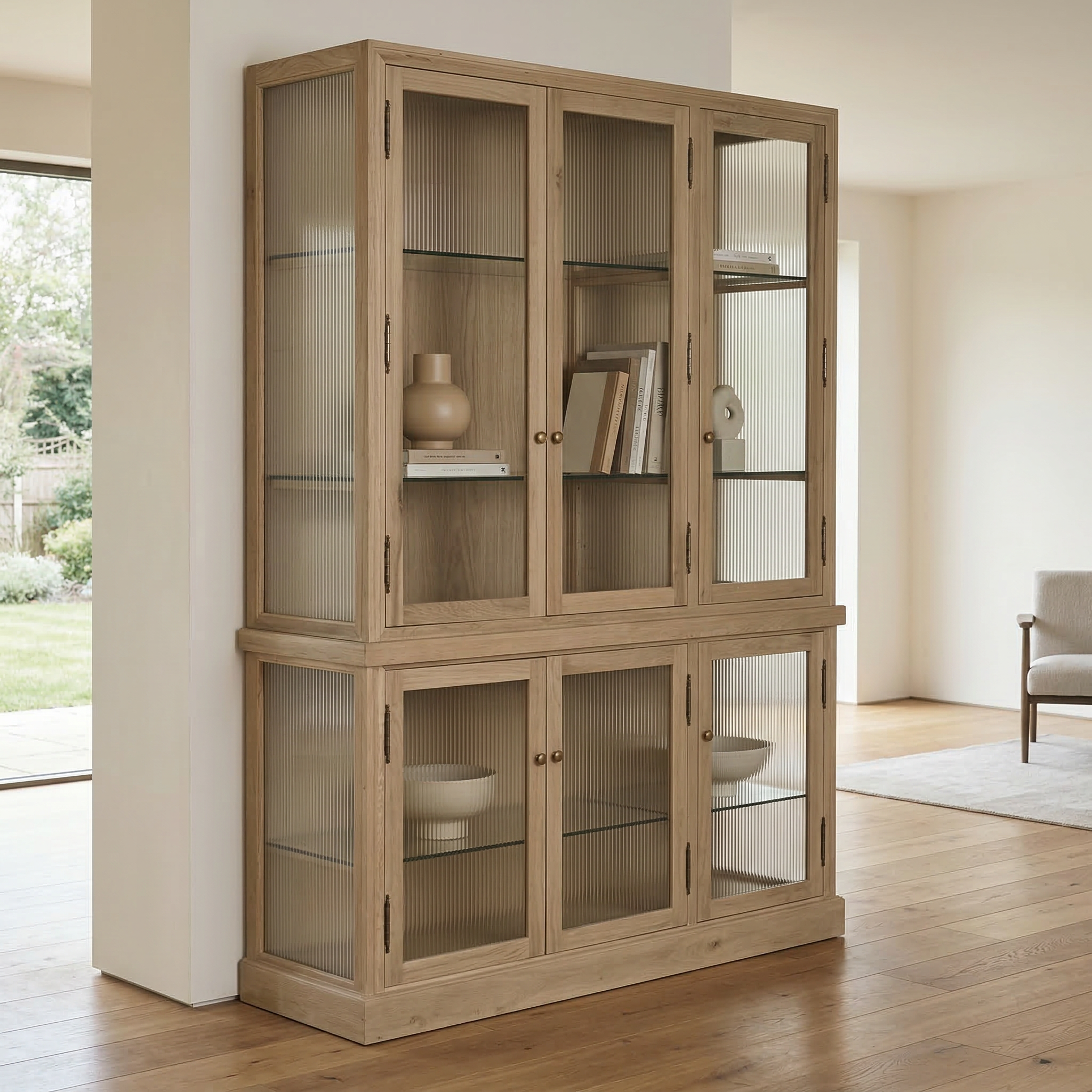 Hellony Buffet und Bücherregal aus Holz