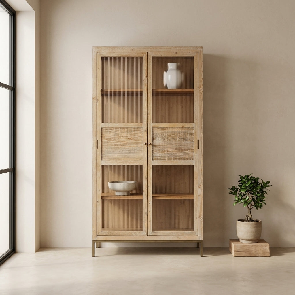 Jazzy Buffet &amp; Bücherregal aus Holz
