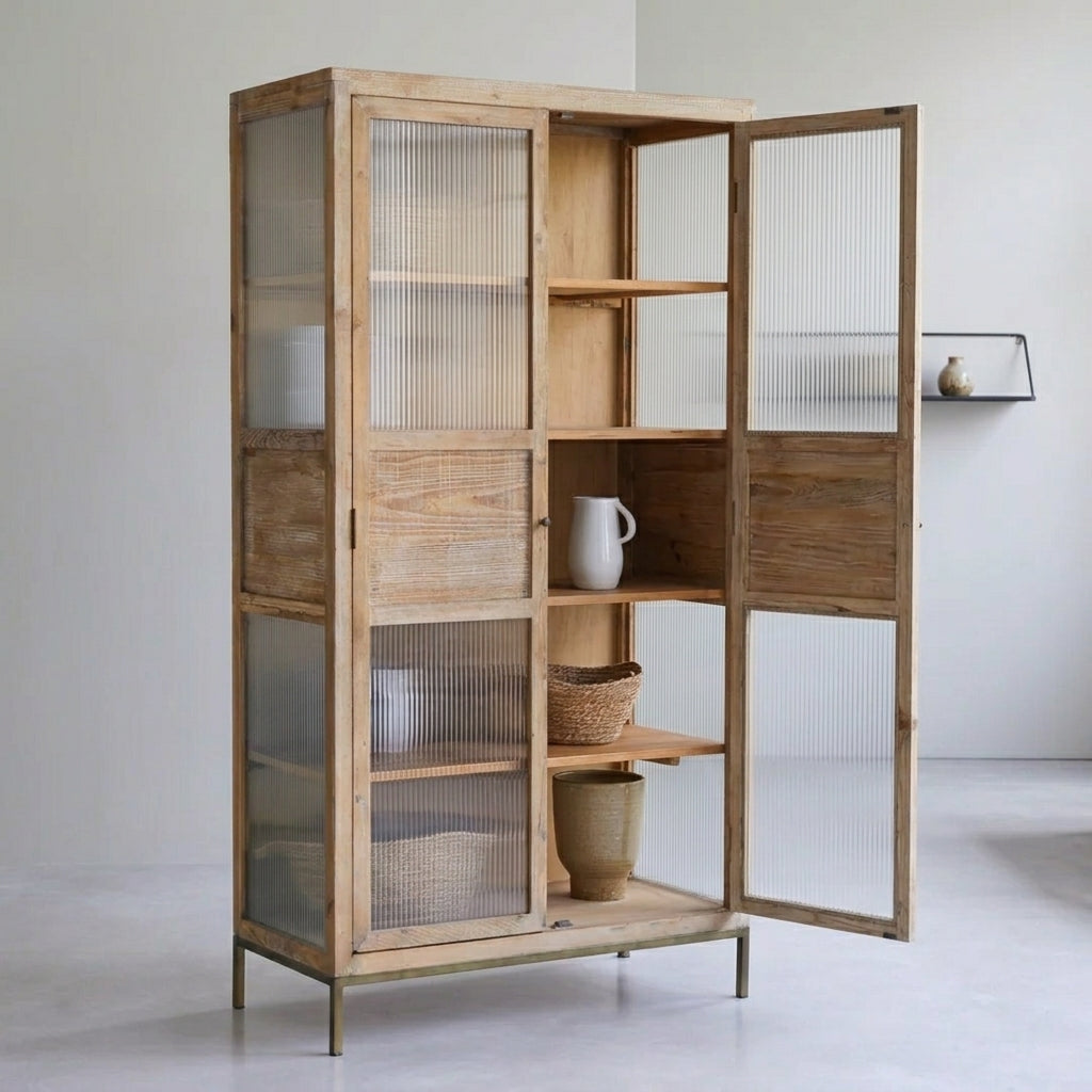 Jazzy Buffet &amp; Bücherregal aus Holz