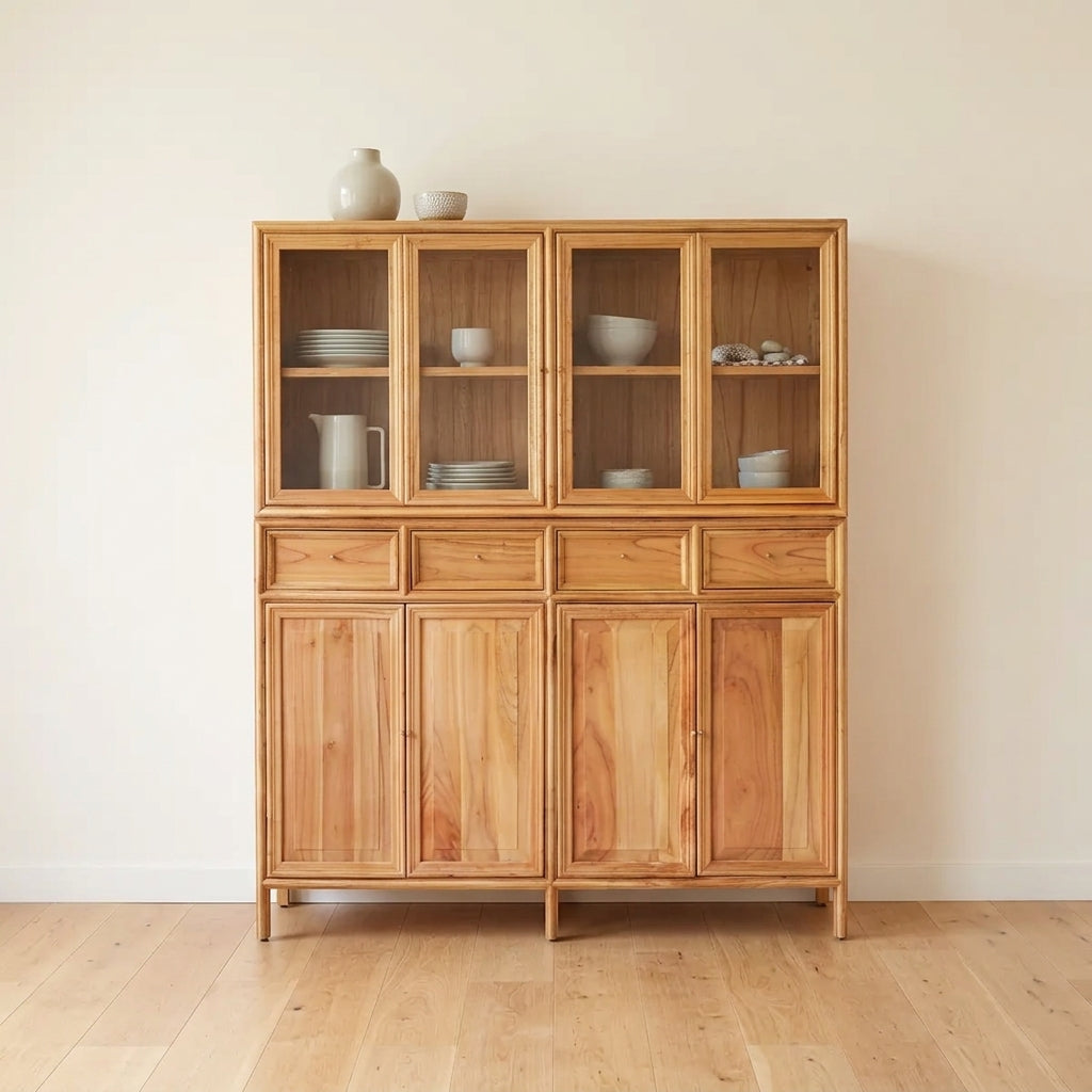 Lustrou Buffet und Bücherregal aus Holz
