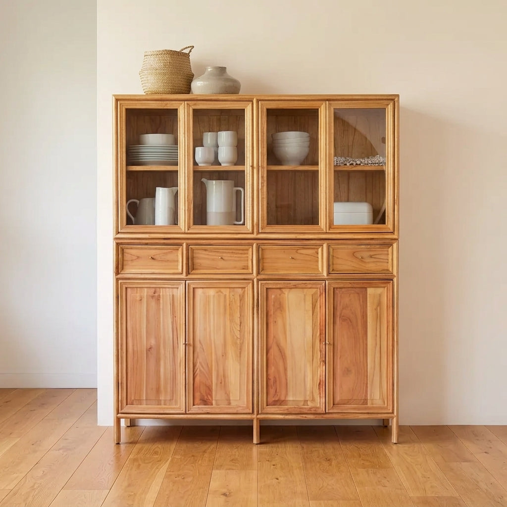 Lustrou Ahşap Büfe & Kitaplık