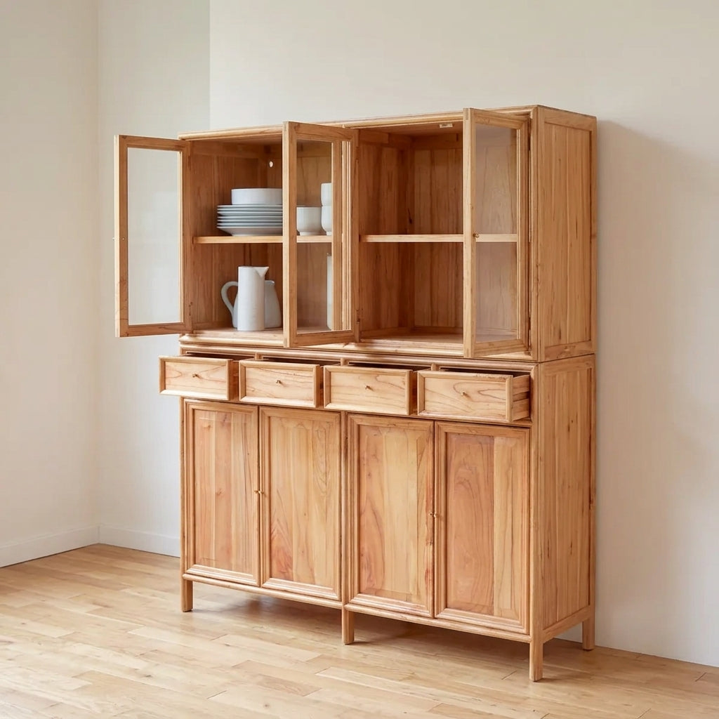 Lustrou Ahşap Büfe & Kitaplık