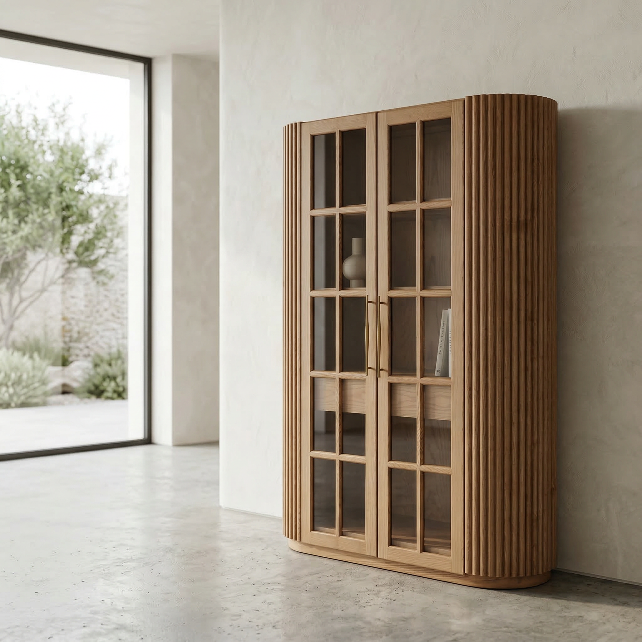 Majesty Buffet und Vitrine aus Holz