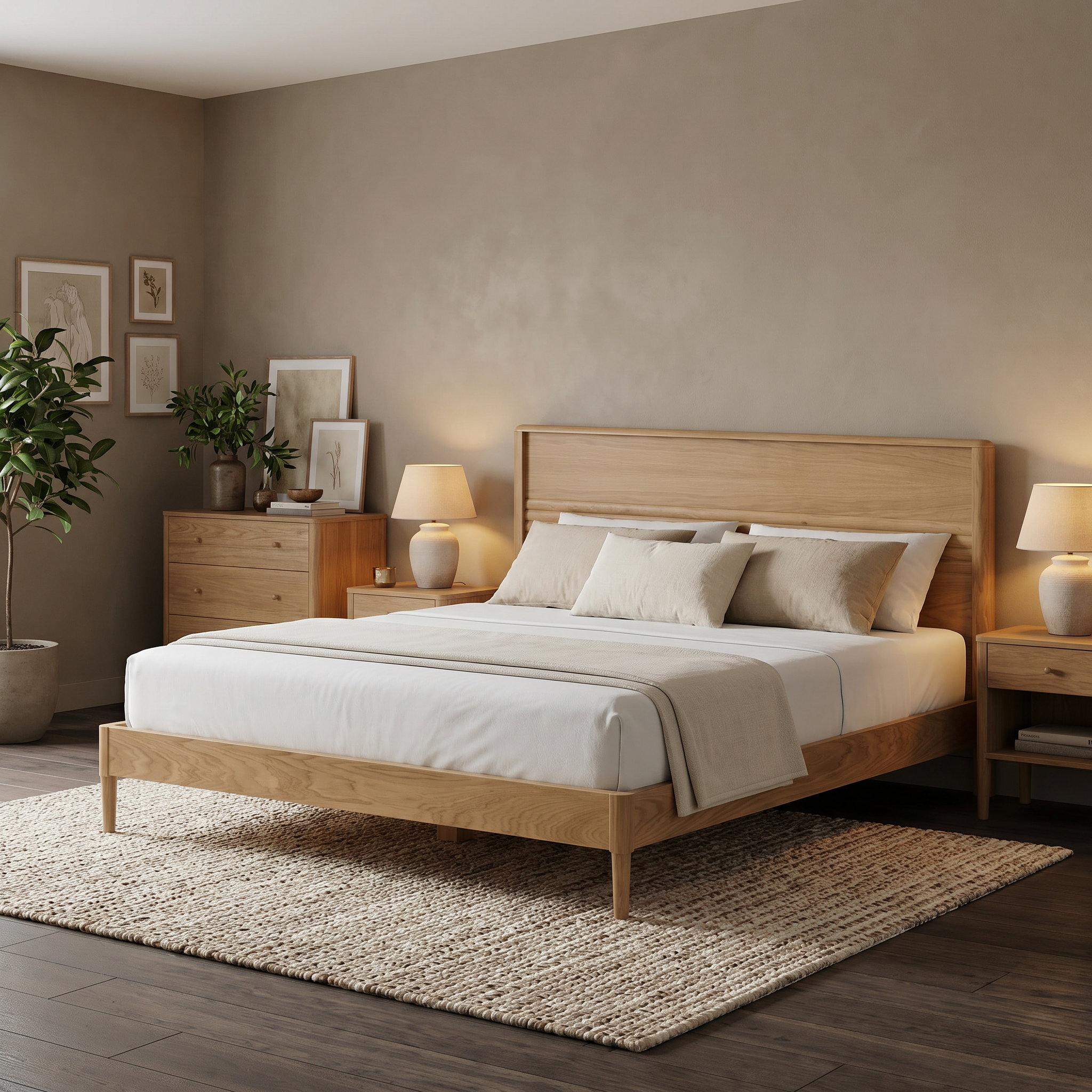Manilva Wooden Bedstead