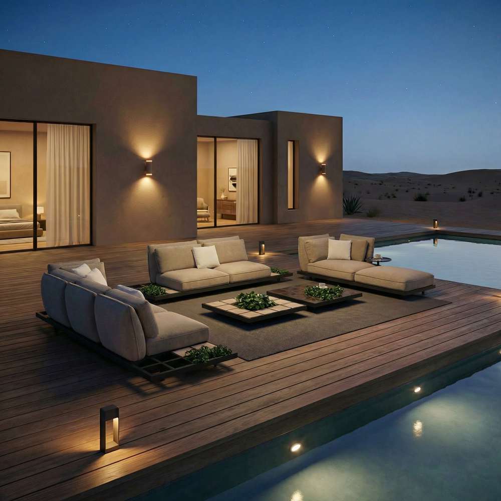 Mozaix Lounge Masif Oturma Grubu