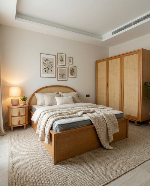 Muğla/Bodrum Hazeranlı Wooden Bedroom Set 