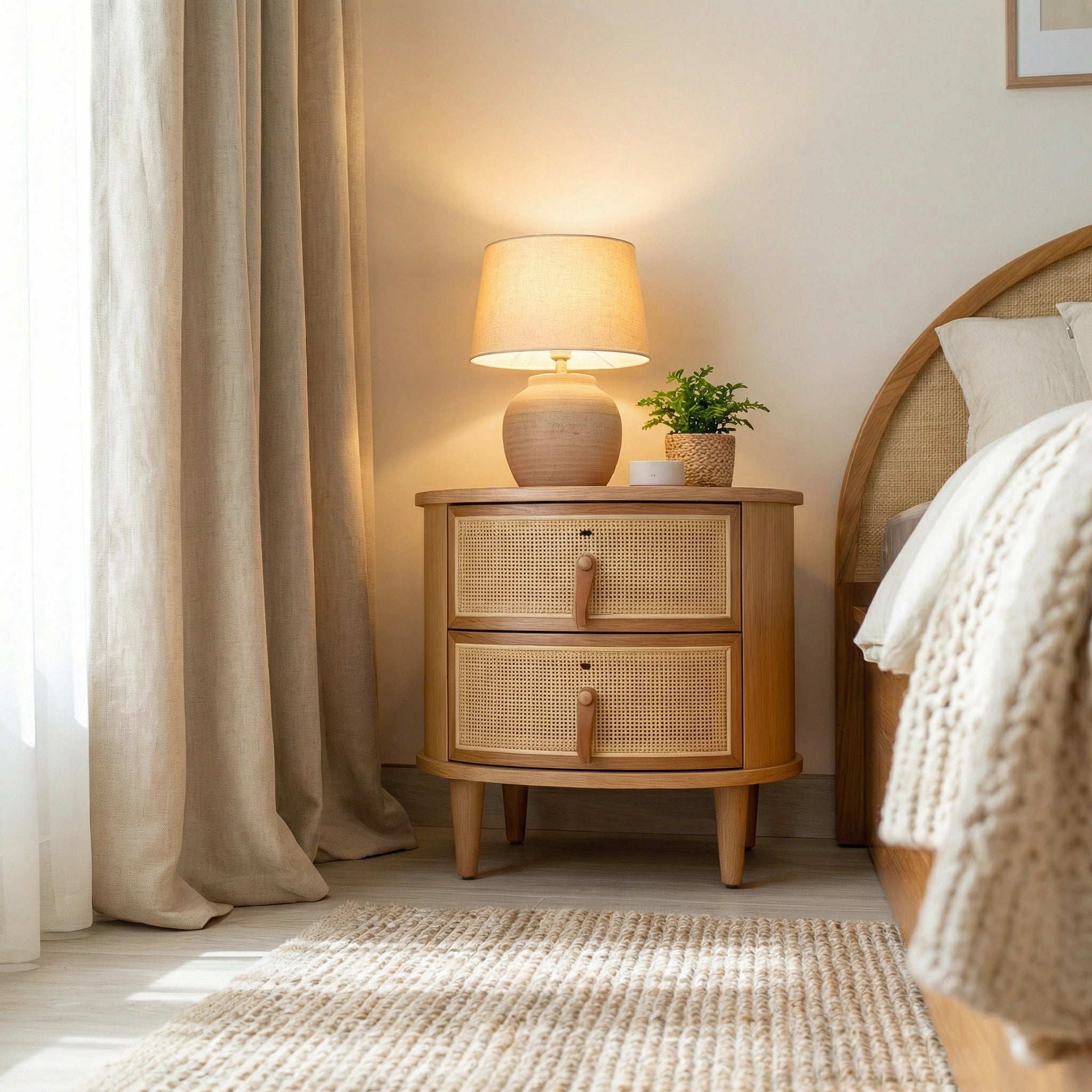 Muğla/Bodrum Hazeranlı Ahşap Yatak Odası Takımı