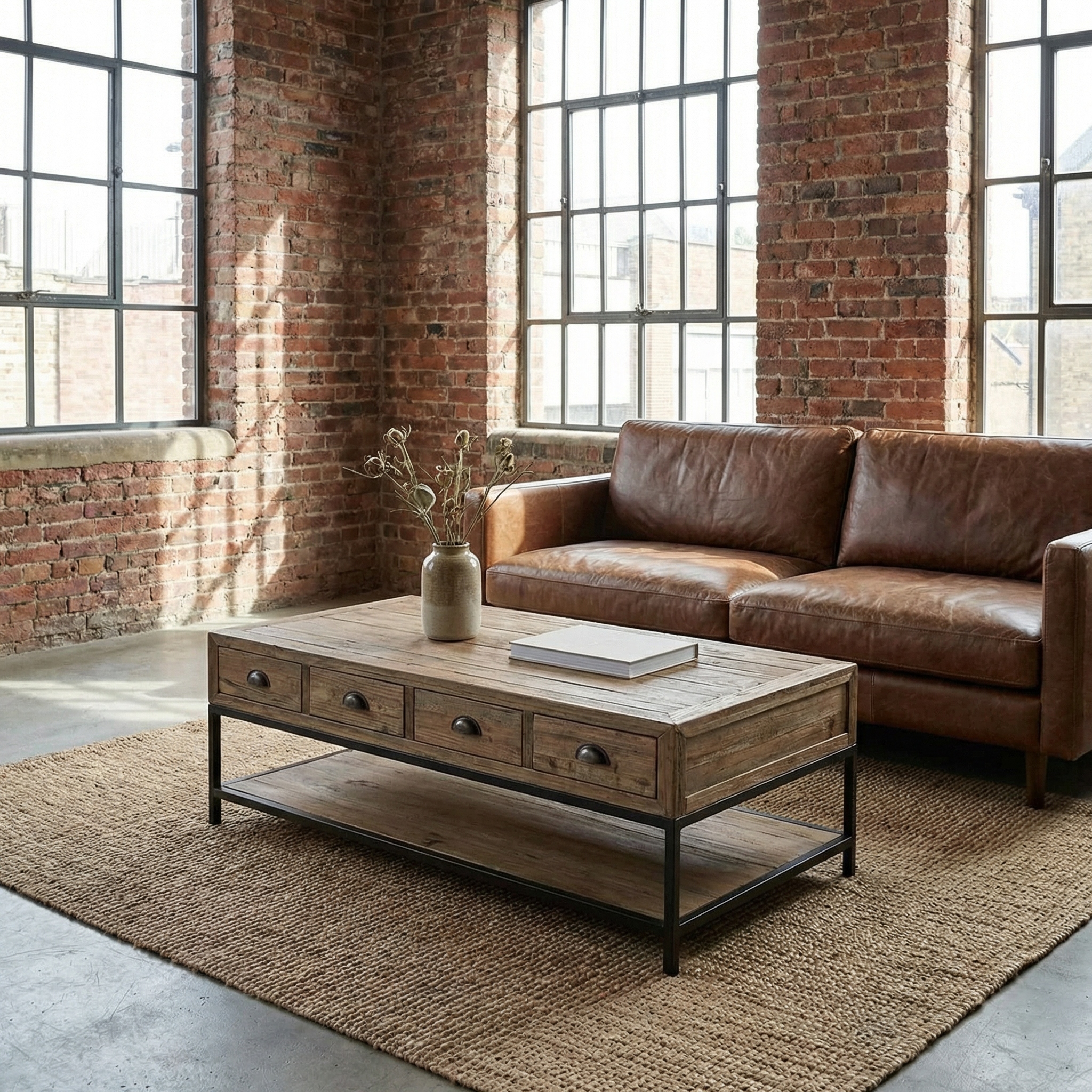 Naomi Couchtisch aus Holz