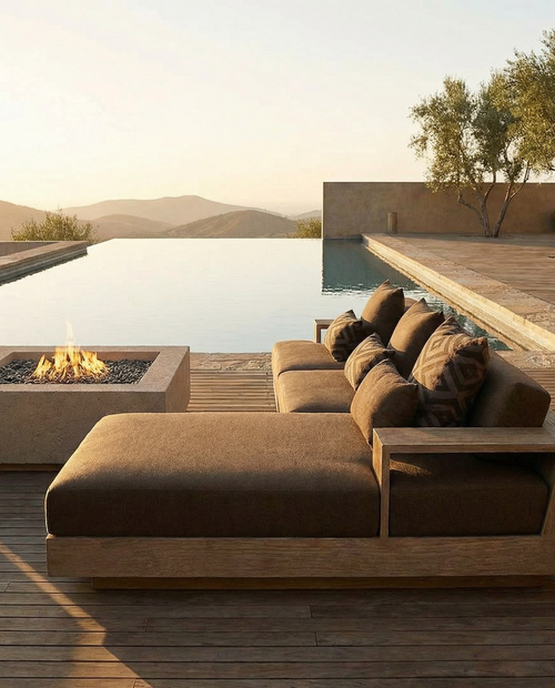 Nicole Köşe Bahçe Oturma Grubu