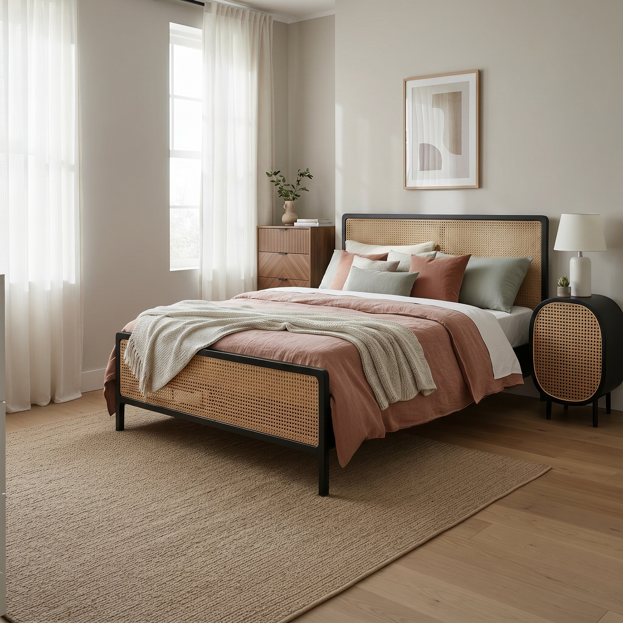 Noras Hazeranlı Wooden Bedstead